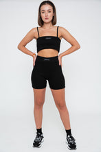 Load image into Gallery viewer, Rib Cycle Shorts - Black