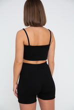 Load image into Gallery viewer, Rib Cycle Shorts - Black