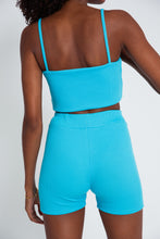 Load image into Gallery viewer, Rib Crop Top - Blue