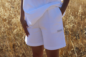 Jogger Shorts - White