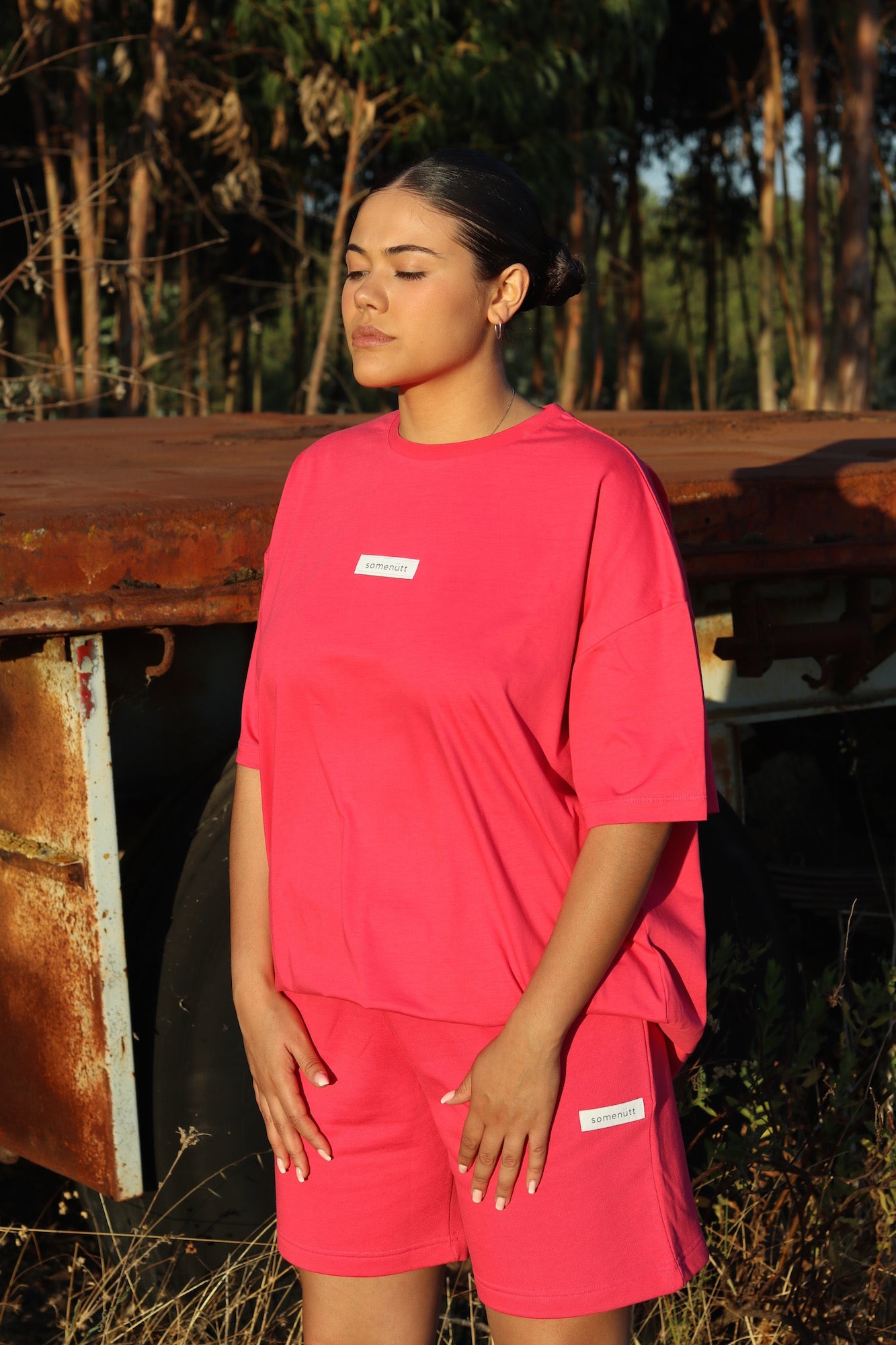 Oversized T-shirt - Pink