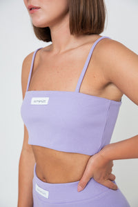 Rib Crop Top - Lilac