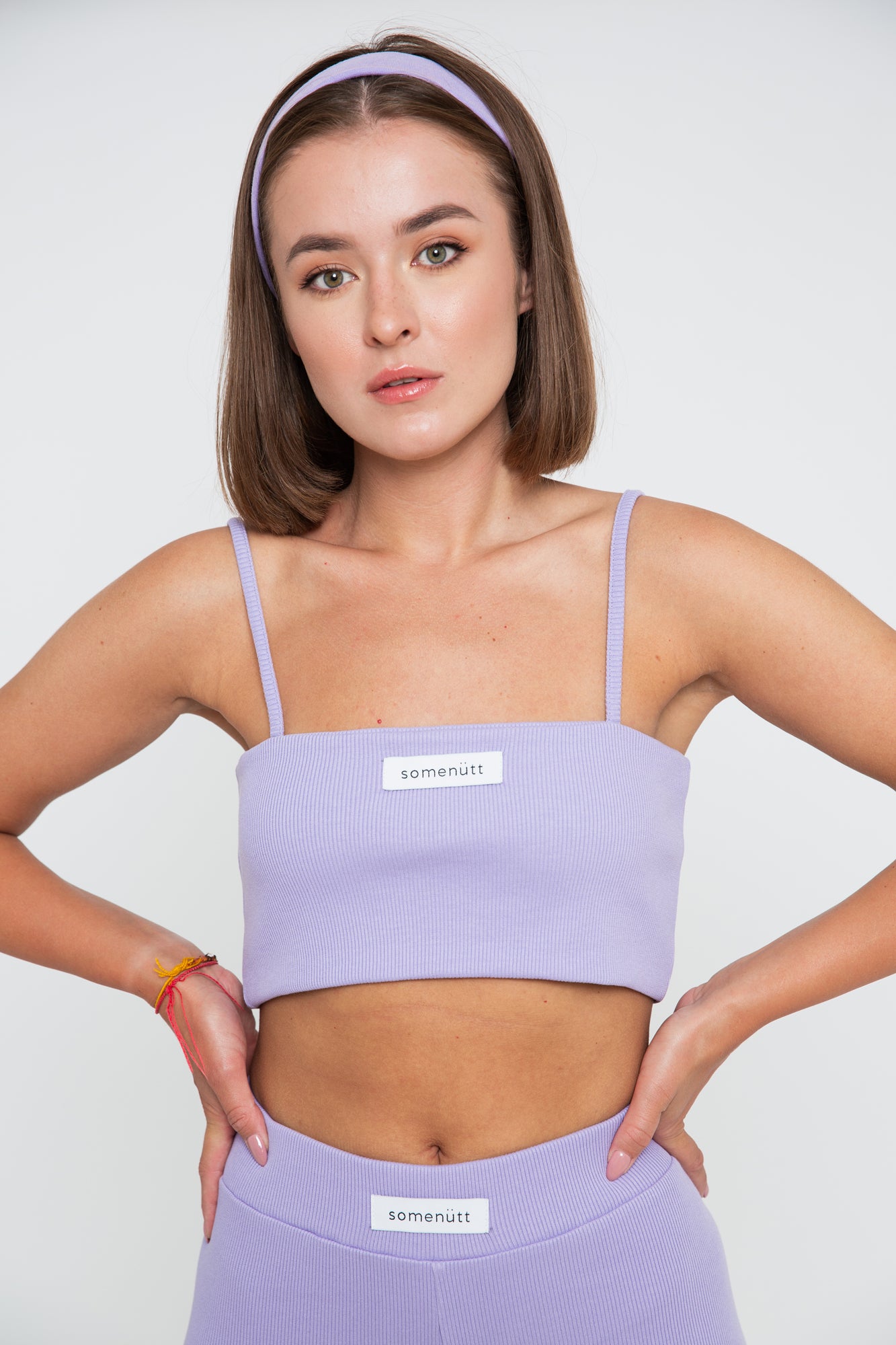 Rib Crop Top - Lilac