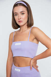 Rib Crop Top - Lilac