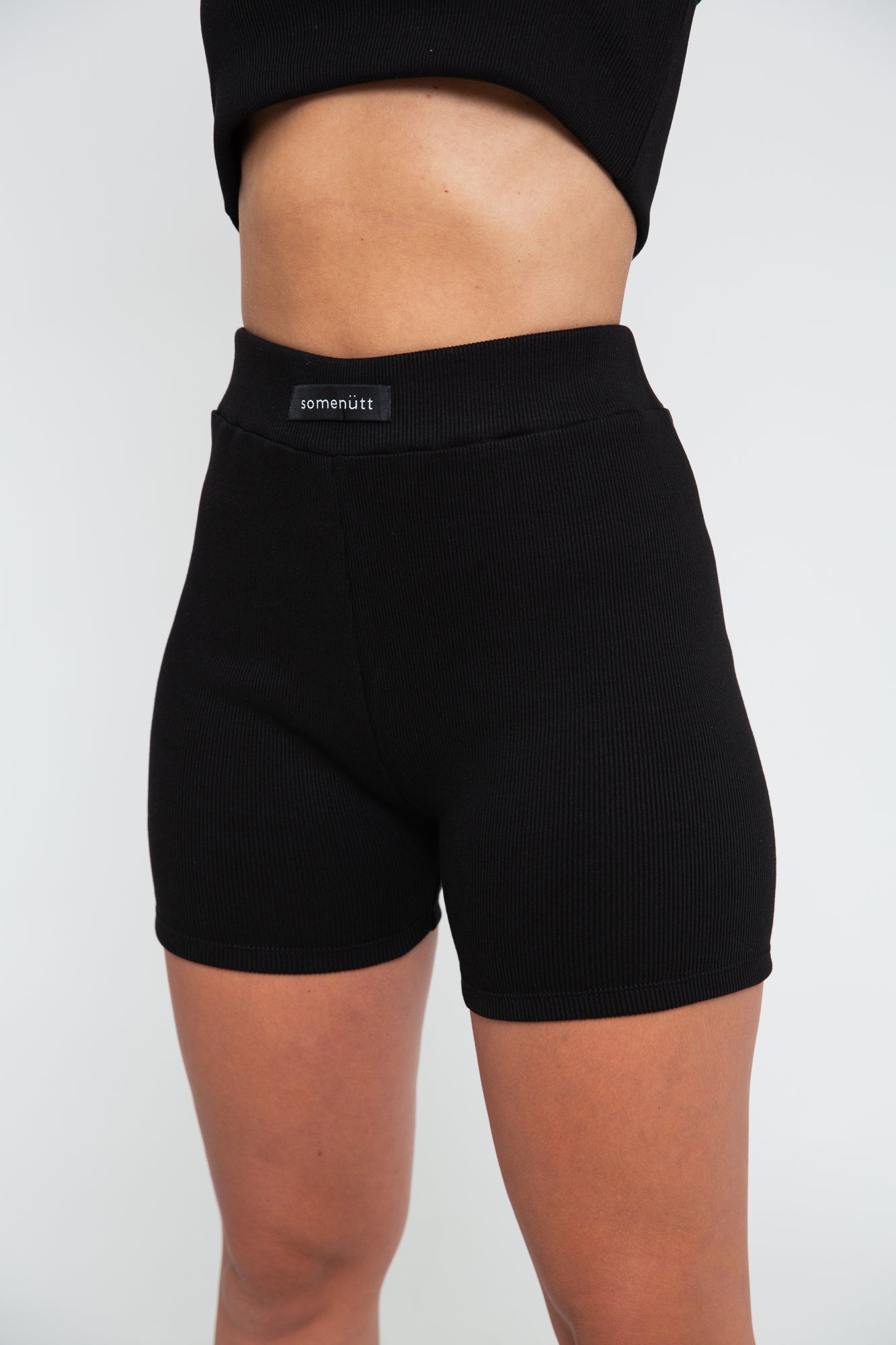 Rib Cycle Shorts - Black – Somenutt