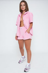 Towel Terry Shorts - Pink