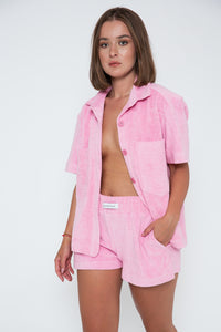 Towel Terry Shorts - Pink