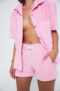 Towel Terry Shorts - Pink