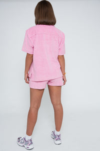 Towel Terry Shorts - Pink