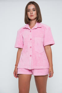 Towel Terry Shirt - Pink