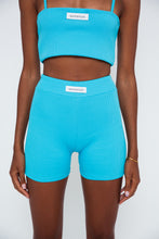 Load image into Gallery viewer, Rib Cycle Shorts - Blue
