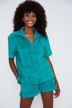 Load image into Gallery viewer, Towel Terry Shirt - Turquoise
