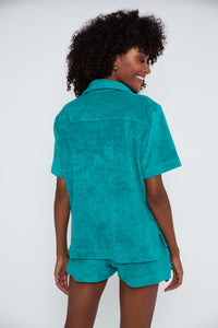 Towel Terry Shirt - Turquoise