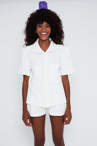 Towel Terry Shirt - White