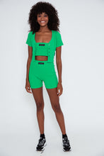 Load image into Gallery viewer, Rib Cycle Shorts - Green
